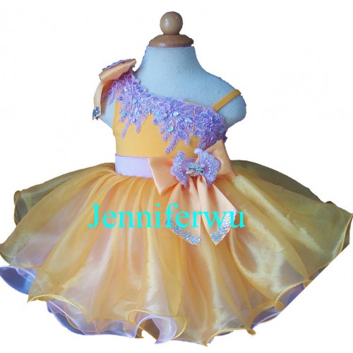 Infant/toddler/baby/children/kids Girl's glitz Pageant evening/prom Dress/clothing  EB1179-3